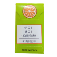 Agulha HAX1 130/705H 90/14 BP 10u Orange bordado e costura