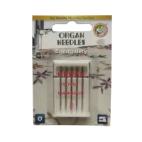 Agulha 130/705 H-E 75/11 bordado ponta bola Organ 