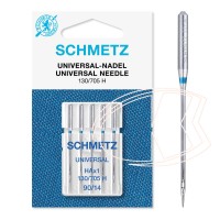 Agulha 130/705 H 90/14 Universal Schmetz bordado e costura Agulha 130/705 H 90/14 Universal Schmetz bordado e costura