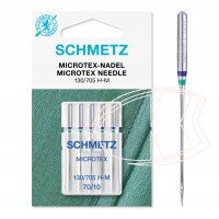 Agulha 130/705 H M 70/10 Microtex Schmetz bordado/costura