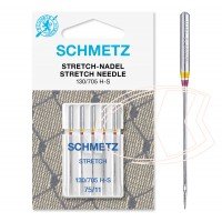 Agulha 130/705 H-S 75/11 Stretch Schmetz ponta bola Elastano