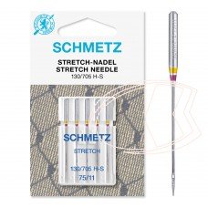 Agulha 130/705 H-S 75/11 Stretch Schmetz ponta bola Elastano