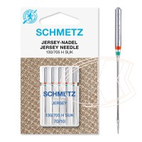 Agulha 130/705 H SUK 70/10 Jersey Schmetz bordado e costura Agulha 130/705 H SUK 70/10 Jersey Schmetz bordado e costura
