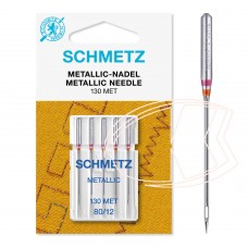 Agulha Schmetz 130 MET 80/12 Metallic Schmetz Bordado e costura