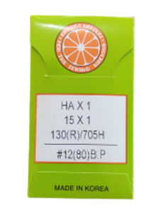 Agulha HAX1 130/705H 80/12 BP 10u Orange bordado e costura